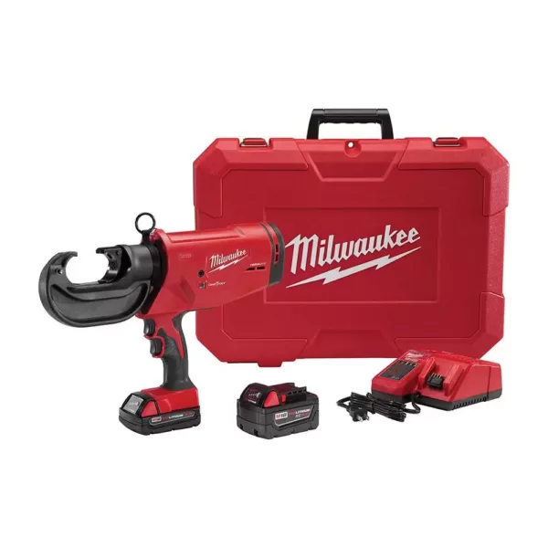 Milwaukee M18 18-Volt Lithium-Ion Cordless FORCE LOGIC 750 MCM Crimper W/(2) Batteries, Charger, Hard Case