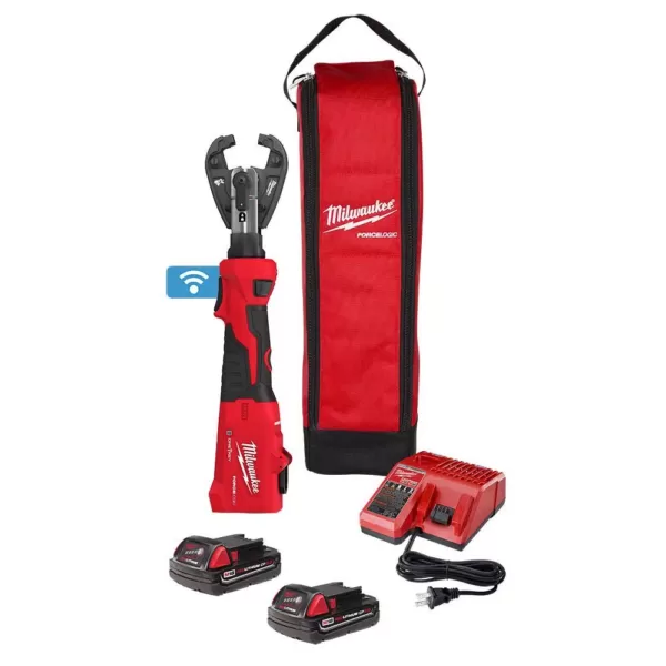 Milwaukee M18 18-Volt Lithium-Ion Cordless FORCE LOGIC 6-Ton Utility Crimping Kit with Kearney Jaw