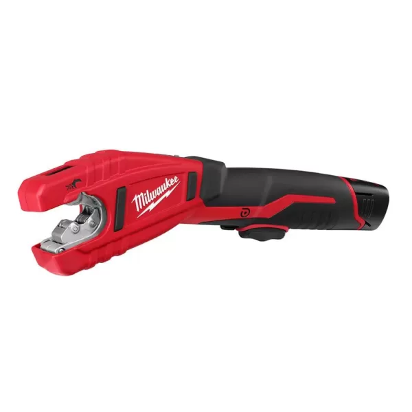 Milwaukee M12 12-Volt Lithium-Ion Cordless 1/4 in. Hex Impact and Copper Tubing Cutter Combo Kit W/ (1) 2.0Ah Battery and Charger