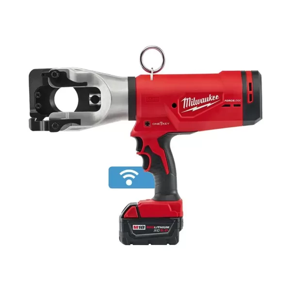 Milwaukee M18 18-Volt Lithium-Ion Cordless FORCE LOGIC 1590 ACSR Cable Cutter W/ (1) 5.0Ah Battery, Charger, Tool Bag