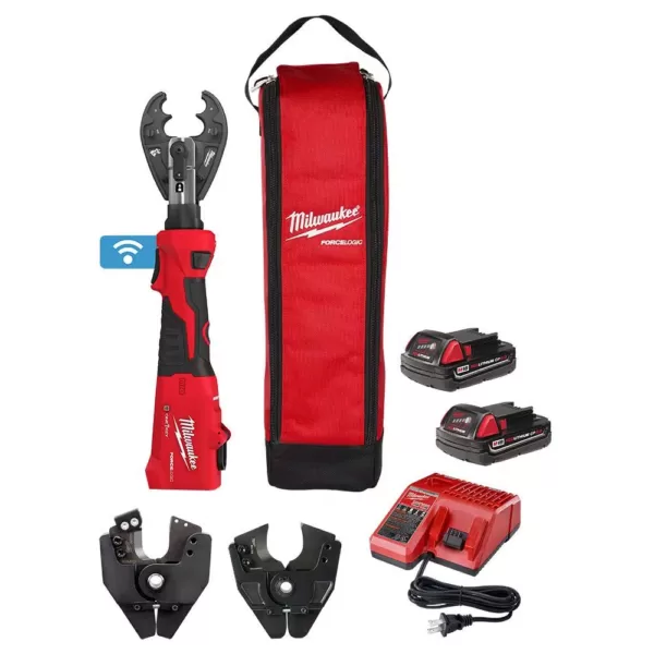 Milwaukee M18 18-Volt Lithium-Ion Cordless FORCE LOGIC 6-Ton Utility Crimping Kit with O-D3 Jaw