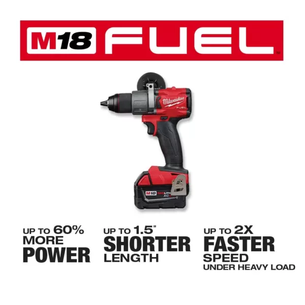 Milwaukee M18 FUEL 18-Volt Lithium-Ion Brushless Cordless 1/2 in. Drill/Driver (Tool-Only)