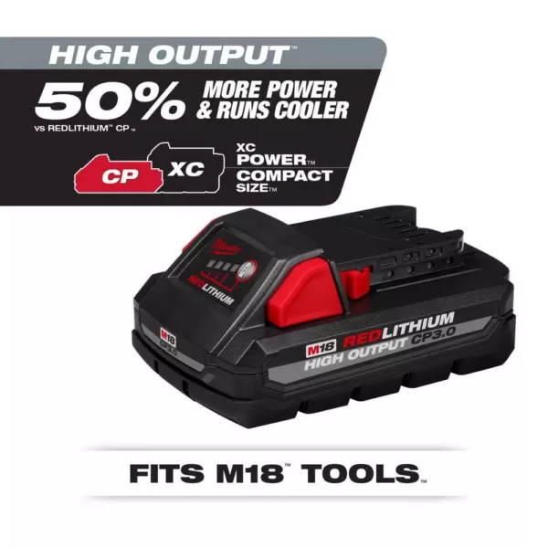 Milwaukee M18 18-Volt Lithium-Ion HIGH OUTPUT CP 3.0 Ah Battery Pack