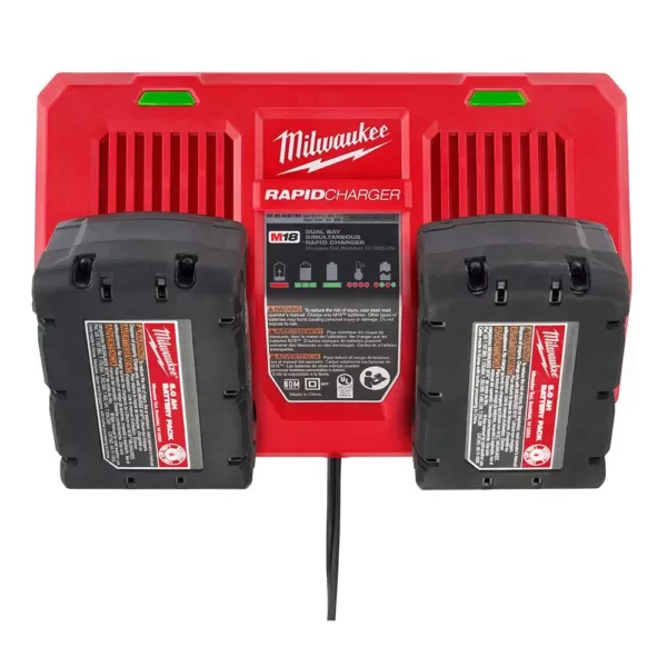 Milwaukee M18 18-Volt Lithium-Ion Dual Bay Rapid Battery Charger