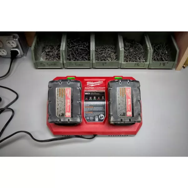 Milwaukee M18 18-Volt Lithium-Ion Dual Bay Rapid Battery Charger