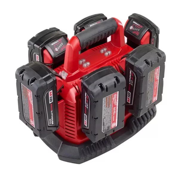 Milwaukee M18 18-Volt Lithium-Ion 6-Port Sequential Battery Charger