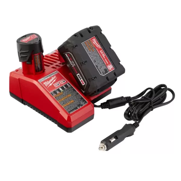 Milwaukee M12 and M18 12-Volt/18-Volt Lithium-Ion Multi-Voltage 12V DC Vehicle Battery Charger