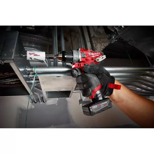 Milwaukee M12 FUEL 12-Volt Li-Ion Brushless Cordless Hammer Drill and Impact Driver Combo Kit (2-Tool) W/  LED Flood Light