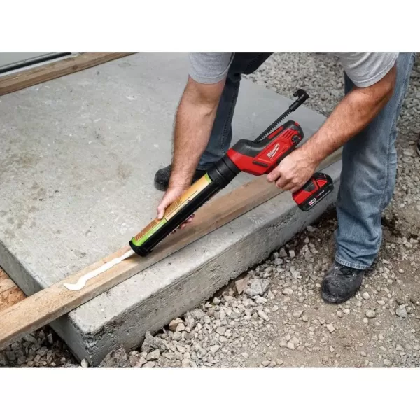 Milwaukee M18 FUEL 18-Volt Lithium-Ion Brushless Cordless HACKZALL Reciprocating Saw & M18 Caulk Gun with Two M18 6.0Ah Batteries