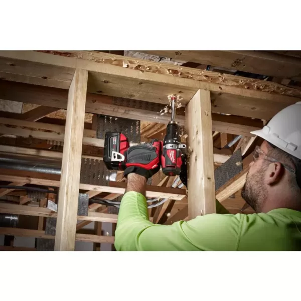 Milwaukee M18 18-Volt Lithium-Ion Brushless Cordless Hammer Drill and Impact Combo Kit w/ M18 Oscillating Multi-Tool