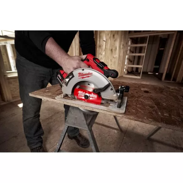 Milwaukee M18 18-Volt Lithium-Ion Brushless Cordless Hammer Drill/Impact/Circular Saw Combo Kit (3-Tool) with 2-Batteries