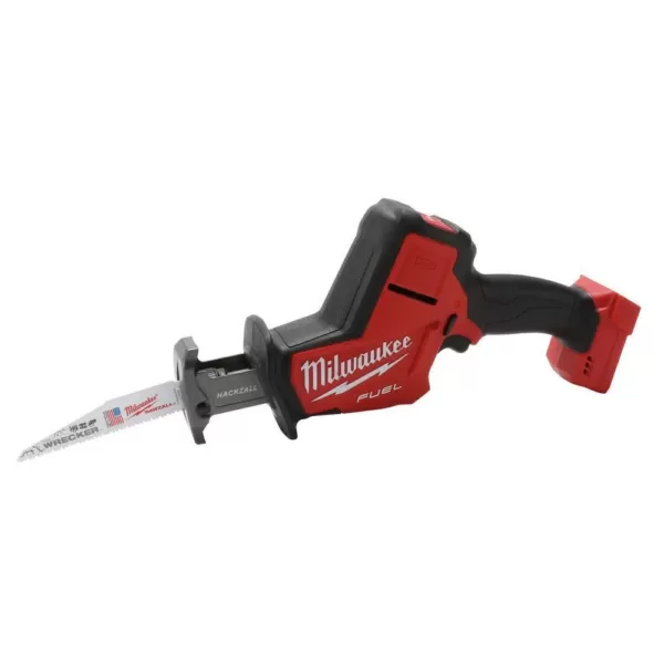 Milwaukee M18 FUEL 18-Volt Lithium-Ion Brushless Cordless Hammer Drill/HACKZALL/ Impact Driver Combo Kit (3-Tool) 4-Batteries