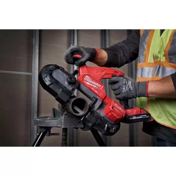 Milwaukee M18 FUEL 18-Volt Lithium-Ion Brushless Cordless Combo Kit (5-Tool) with  M18 FUEL Compact Bandsaw