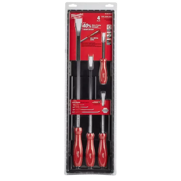 Milwaukee Pry Bar Set with Hook and Pick Set (8-Piece)