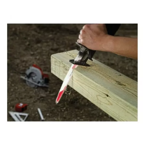 Milwaukee 12 in. 5 Teeth per in. AX Nail Embedded Wood Cutting SAWZALL Reciprocating Saw Blades (100 Pack)