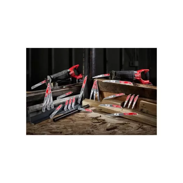 Milwaukee 4 in. 14 Teeth per in. Medium Metal Cutting SAWZALL Reciprocating Saw Blades (5 Pack)