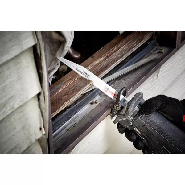 Milwaukee 6 in. 7/11 Teeth per in. WRECKER Demolition Mutli-Material Cutting SAWZALL Reciprocating Saw Blades (100 Pack)