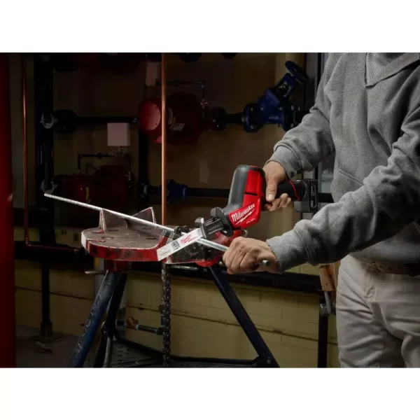 Milwaukee M12 FUEL 12-Volt Lithium-Ion Brushless Cordless HACKZALL Reciprocating Saw Kit w/ Free M12 2.0Ah Compact Battery