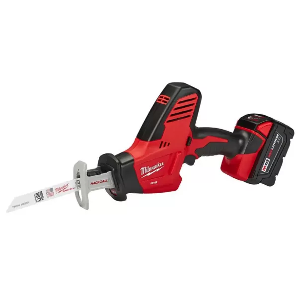 Milwaukee M18 18-Volt Lithium-Ion Cordless Hackzall Reciprocating Saw Kit with (1) 3.0Ah Battery, Charger and Tool Bag