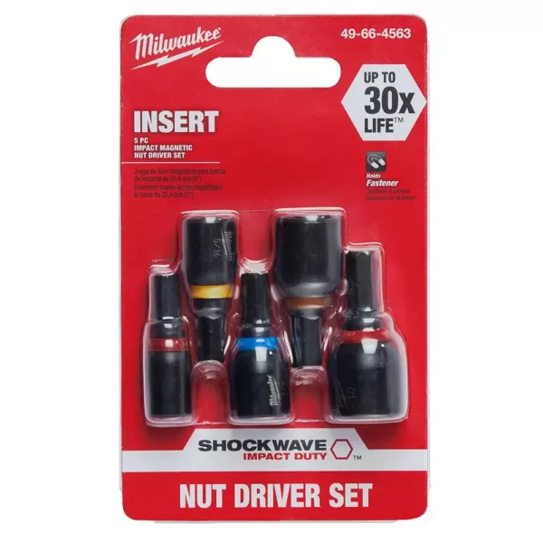 Milwaukee 5PC INSERT NUT DRIVER SET