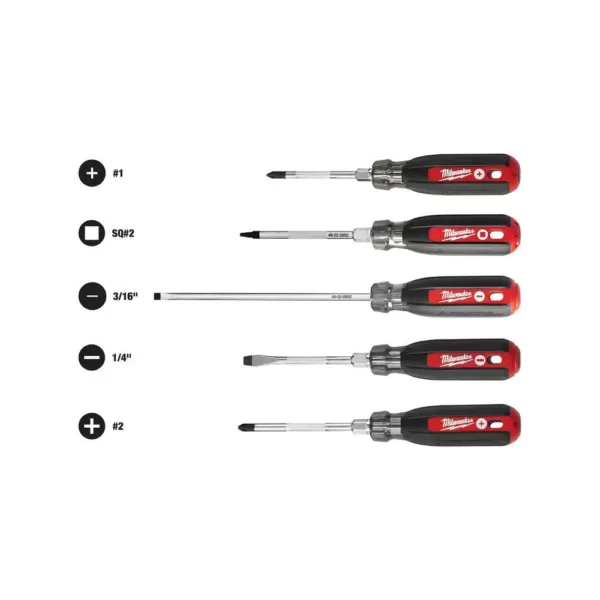 Milwaukee Cushion Grip Screwdriver Set (5-Piece)