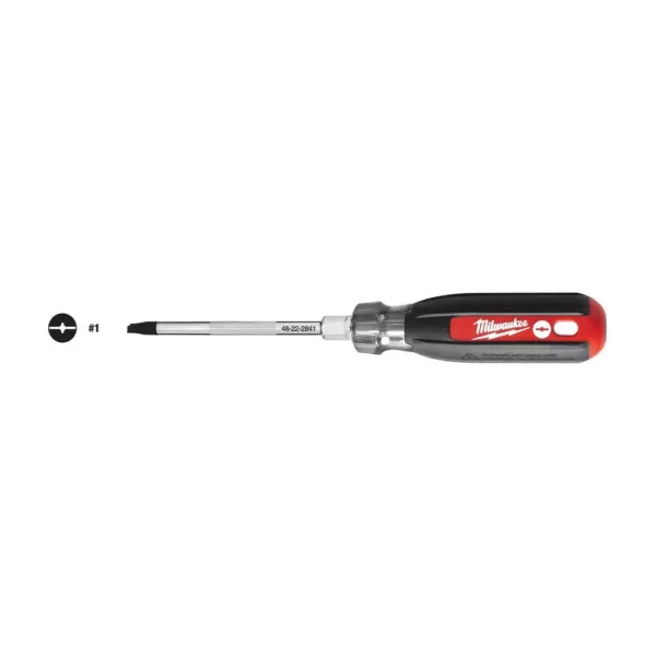 Milwaukee 4 in. #1 ECX Screwdriver with Cushion Grip