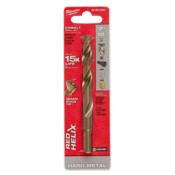 Milwaukee 7/16 in. Thunderbolt Cobalt Twist Drill Bit