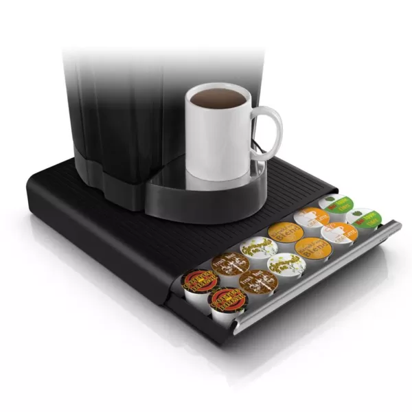 Mind Reader Hero 36-Capacity Black Coffee Pod Storage Drawer