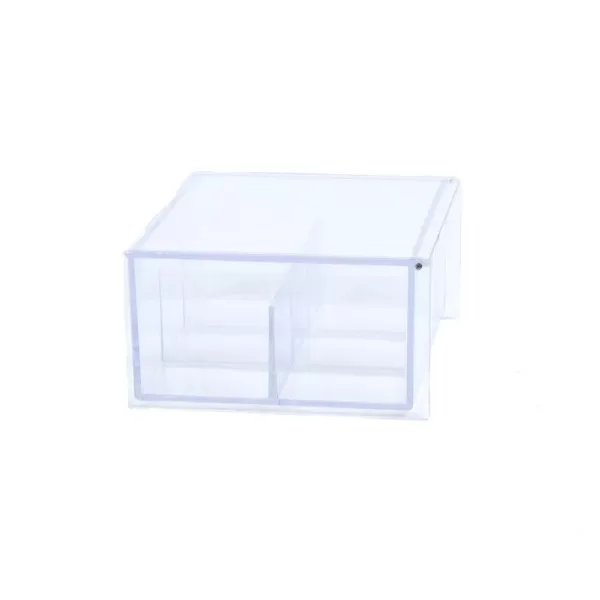 Mind Reader Acrylic Clear with Lid 6-Compartment Pantry Organizer For Kitchen Tea Bag Storage and Organizer Holder