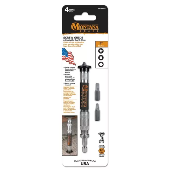 Montana Brand Screw Guide Adjustable Depth Stop (4-Piece)