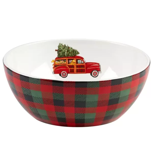 Certified International Home For Christmas Serving Bowl