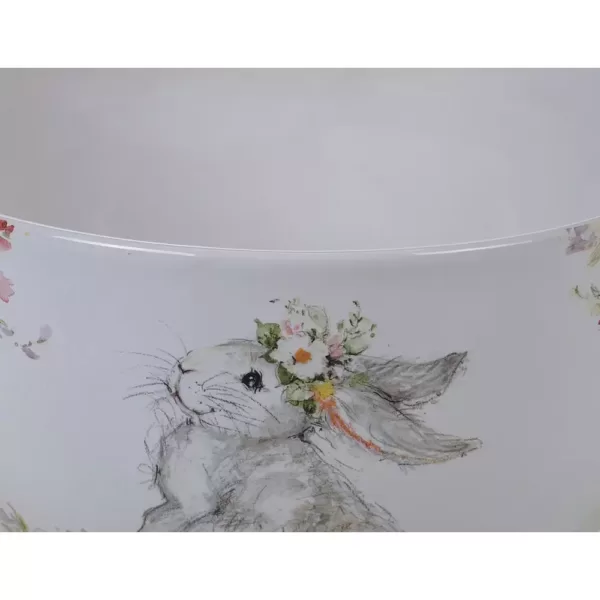 Certified International Sweet Bunny 10.75 in. Multicolored Earthenware Deep Bowl