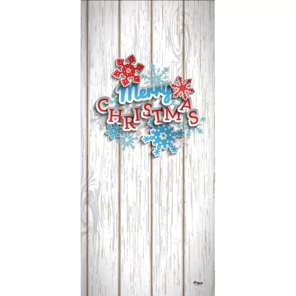 My Door Decor 7 ft. x 8 ft. O'Holy Night Holiday Garage Door Decor Mural for Single Car Garage