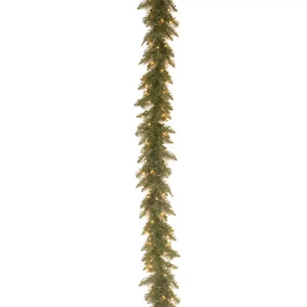 National Tree Company 9 ft. Pre-Lit Dunhill Fir Garland with Clear Lights