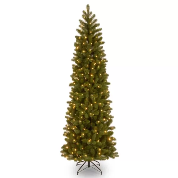 National Tree Company 6.5 ft. Downswept Douglas Slim Fir Artificial Christmas Tree with Clear Lights