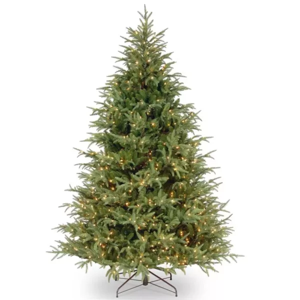 National Tree Company 7 ft. Feel Real Frasier Grande Hinged Tree with 800 Dual Color LED Lights