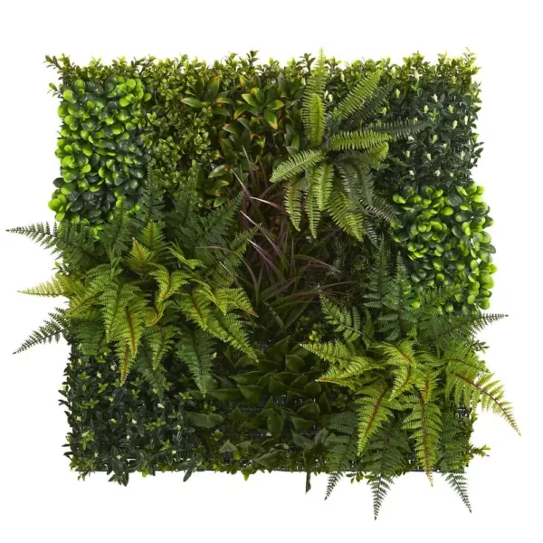 Nearly Natural Indoor/Outdoor 29in. x 29in. Artificial Living Wall UV Resistant