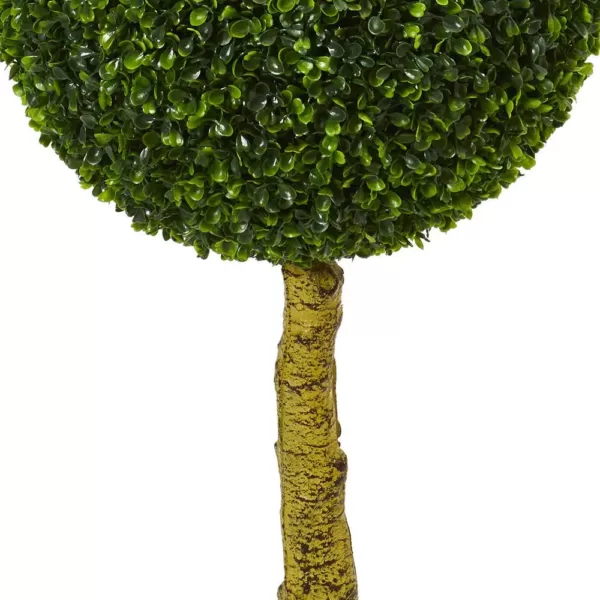 Nearly Natural 5.5 ft. UV Resistant Indoor/Outdoor Triple Ball Boxwood Artificial Topiary Tree