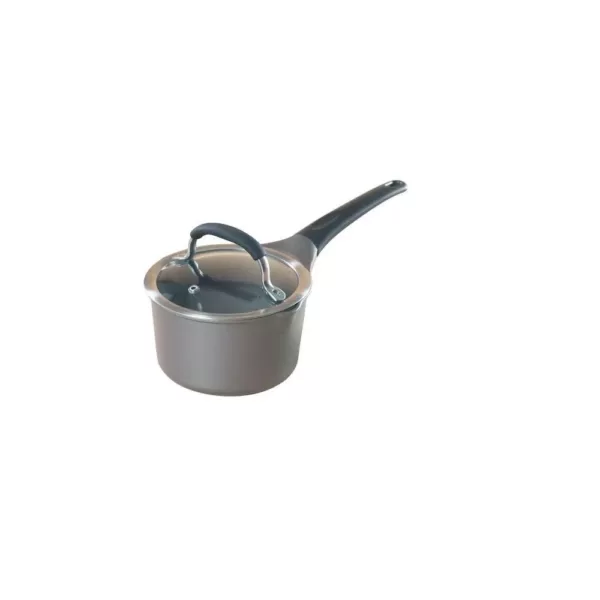 Nordic Ware Pro Cast 1.5 qt. Cast Aluminum Nonstick Sauce Pot in Gray with Glass Lid