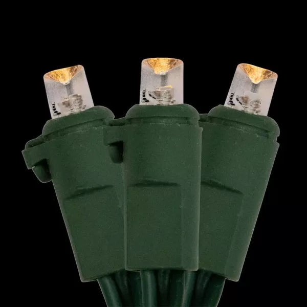 Northlight 74.75 ft. 300-Light LED Clear Warm White Wide Angle Christmas Lights with Green Wire