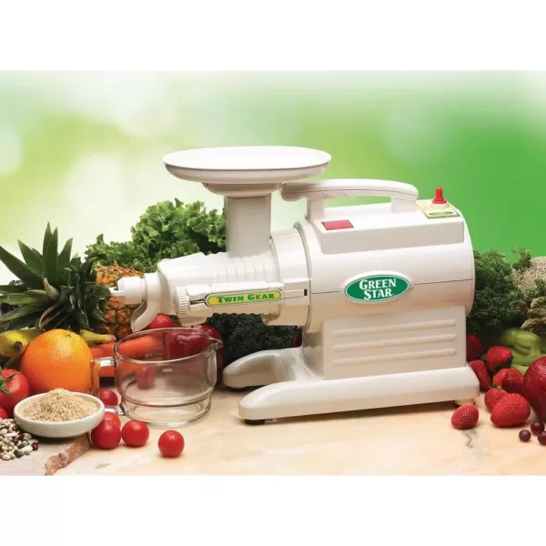 Tribest Greenstar Original 24 fl. oz. White Cold Press Juicer