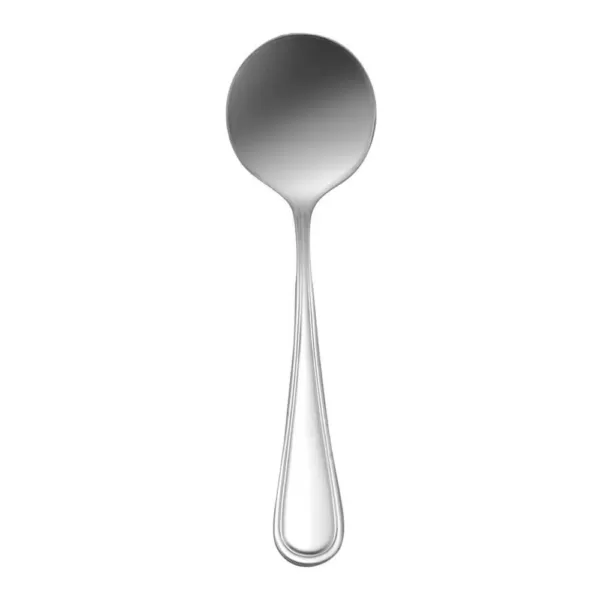 Oneida New Rim Silver 18/10 Stainless Steel Bouillon Spoon (12-Pack)