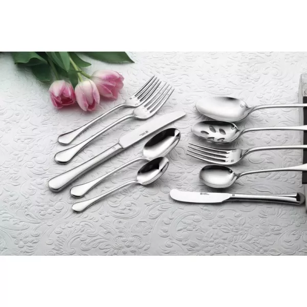 Oneida Puccini 18/10 Stainless Steel Table Forks, European Size (Set of 12)