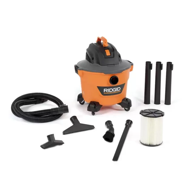 RIDGID 9 Gal. 4.25-Peak HP NXT Wet/Dry Shop Vacuum with Filter, Hose, 3 Extension Wands and 4 Accessories