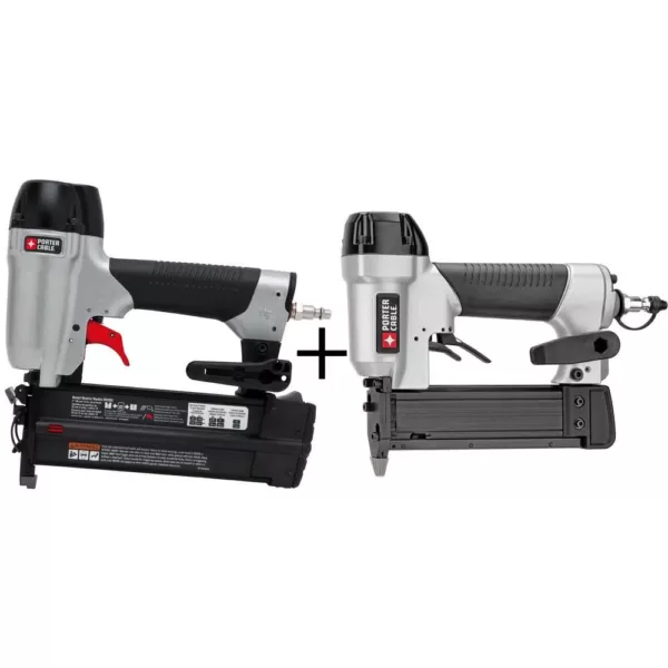 Porter-Cable 18-Gauge Pneumatic Brad Nailer Kit with Bonus 23-Gauge 1-3/8 in. Pin Nailer