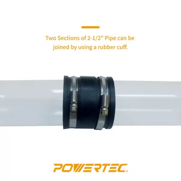 POWERTEC 2-1/2 in. x 36 in. Long Clear Pipe