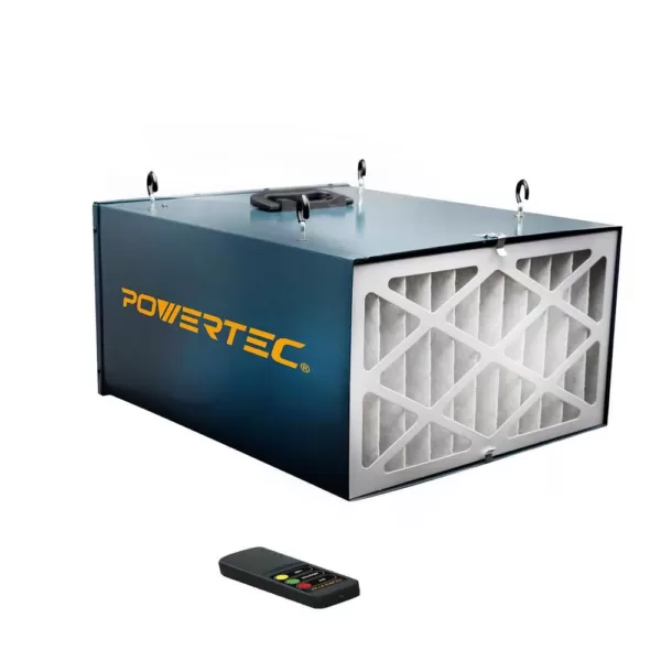 POWERTEC Remote Controlled 3-Speed Air Filtration System (300/350/400 CFM)