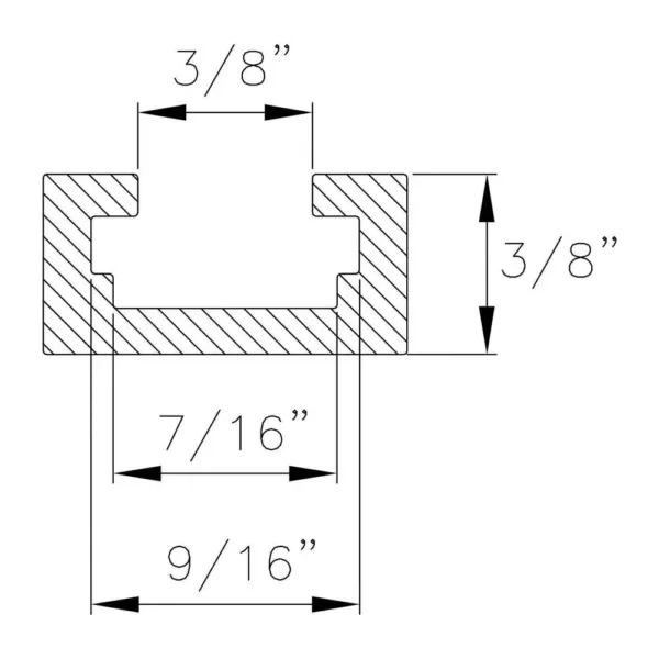 POWERTEC 24 in. Universal T-Track (2-Pack)