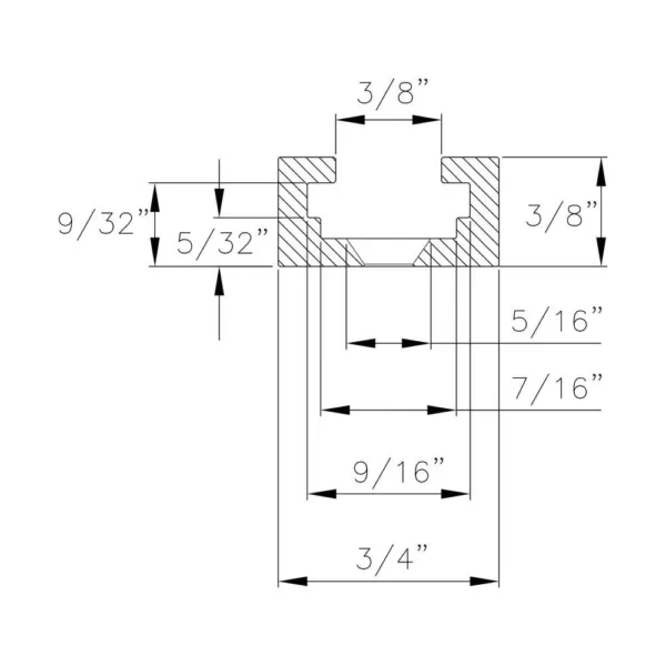 POWERTEC 24 in. Double-Cut Profile Universal T-Track with Intersection Kit and Wood Screws