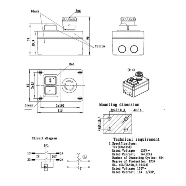 POWERTEC 120-Volt Magnetic Switch